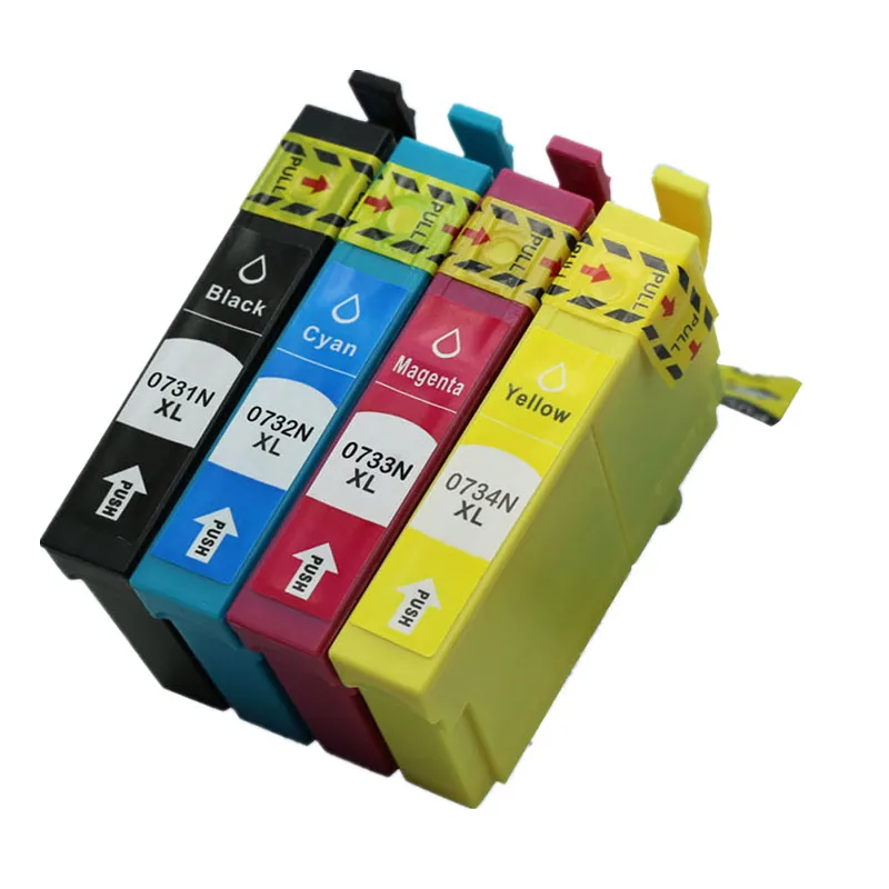 Запасные чернильные картриджи T0731N T734N T073N 73N T1051 T1054 для Stylus T40W TX100 TX110 TX111 TX200 TX210 |