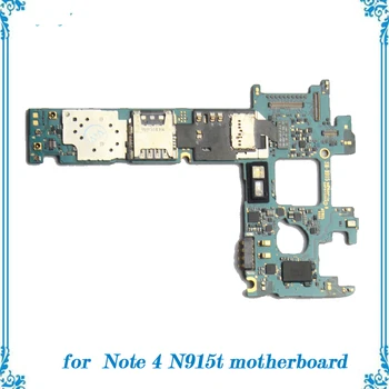 

Replacement Unlocked &Used for Samsung galaxy Note 4 N915t motherboard whole function mainboard 32gb with full chips Logic Board
