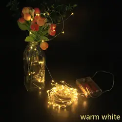 СВЕТОДИОДНЫЙ огни строки 10 м серебряной проволоки Фея Света Рождество Свадебная вечеринка украшение Создано АА Батарея светодиодный