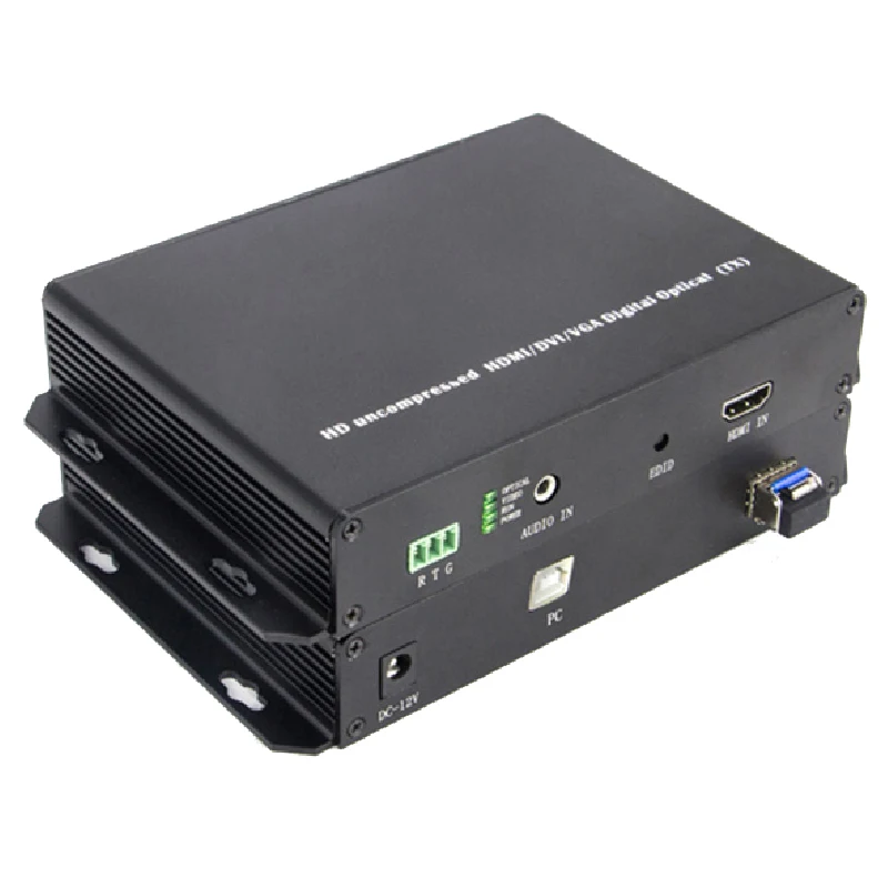 HDMI Optical transmitter and receiver with USB mouse and keyboard Extender Single Mode Single Fiber 10km 1080P KVM
