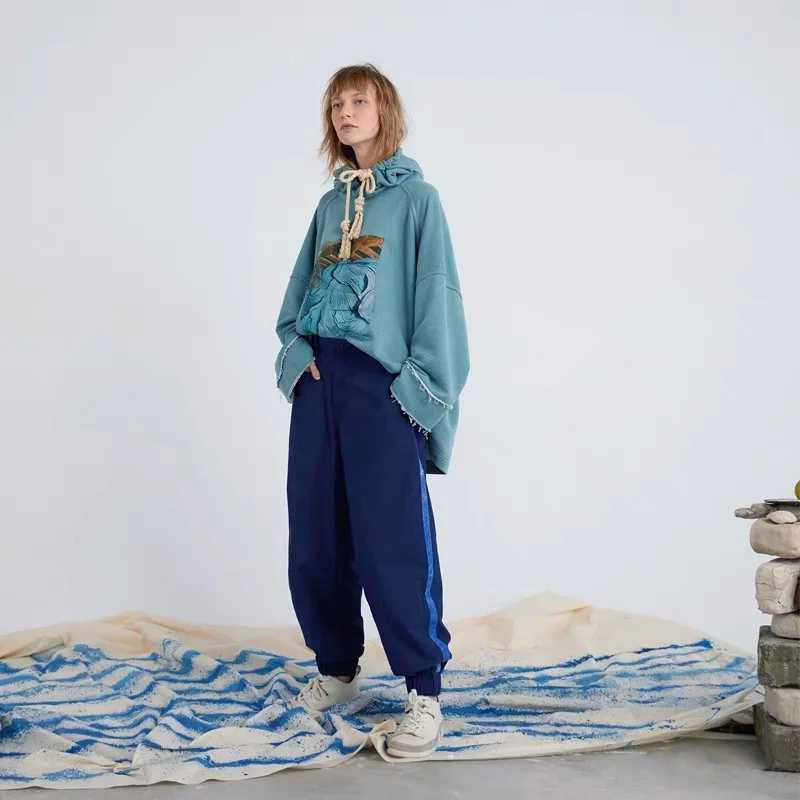 

IRINAY086 2019 SS New Collection original design oversize hoodies women