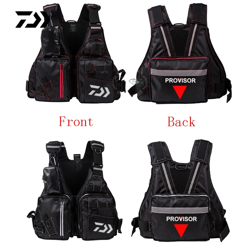 

2019 Daiwa Fishing Vest Outdoor Fishing Life Vest Multi Pocket Jacket Unisex High Buoyancy Adjustable Sea Fishing Survival Vest