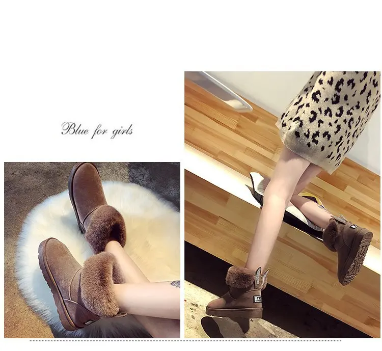 CHAISHOU/Зимние ботильоны со стразами; женская обувь; женские теплые плюшевые ботиночки из искусственного меха; zapatos mujer; B-153