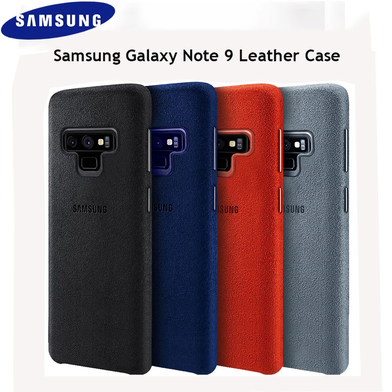 

Original Samsung Galaxy Note 9 Leather Protect Cover Smooth Soft Suede Back Case Skin Washable Protective Housing With Package