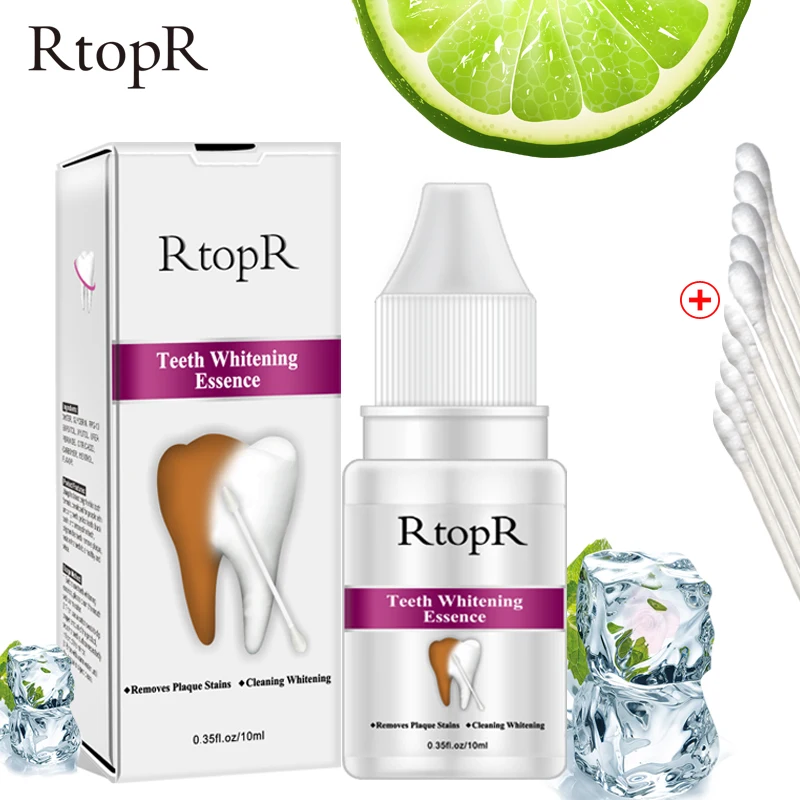 

RtopR Teeth Oral Hygiene Essence Whitening Essence Daily Use Effective Remove Plaque Stains Cleaning Product teeth Cleaning