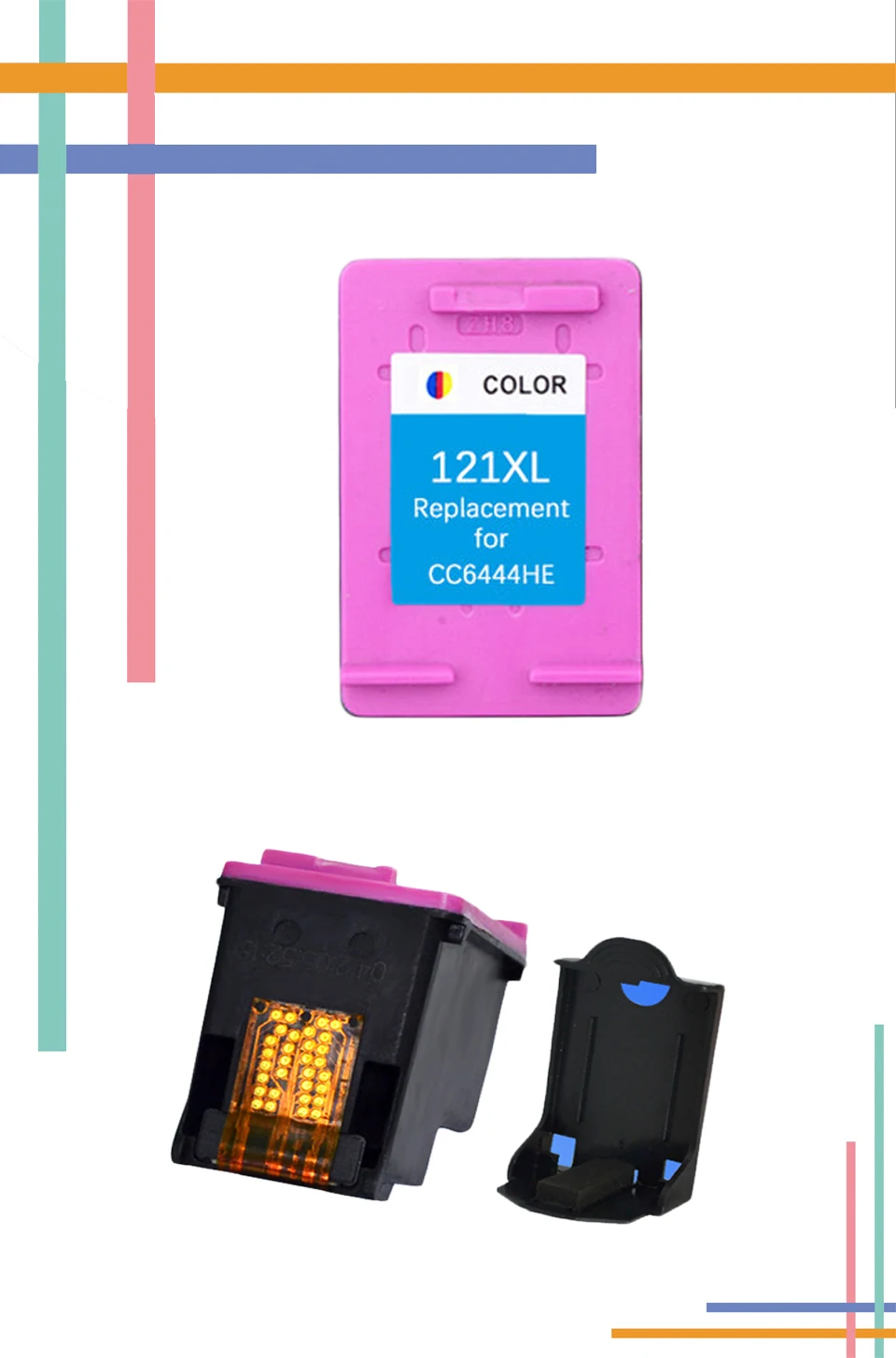 for HP121 color compatible cartridge