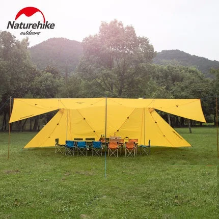 Naturehike 20D силиконовый нейлон 10 человек большая палатка для кемпинга башня брезент