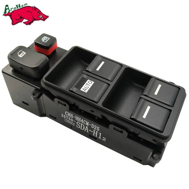 Aroham NEW Electric Master Driver Power Window Switch Bezel Control 35750 SDA H12 For Honda