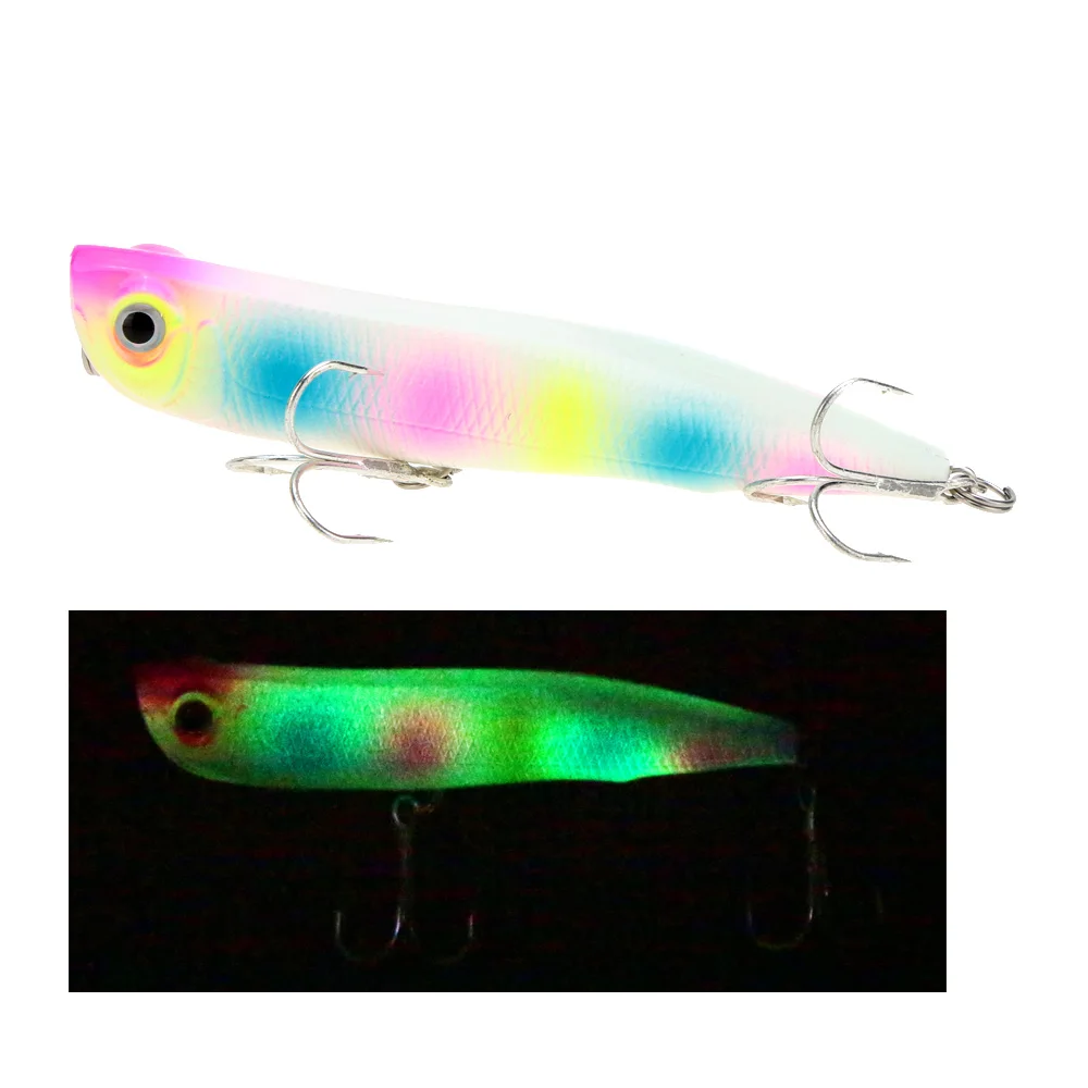 1pcs Fishing Lure Popper Hard Bait 105mm / 17g Hard Fishing Lures Baits with Hook Pesca Shallow