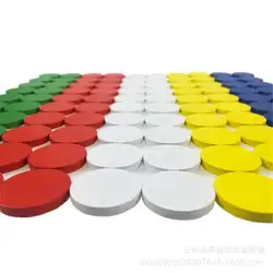 117 шт. счетчики счетные чипы 30 мм смешанные цвета математическая игрушка для бинго чипы игры Жетоны с коробкой для хранения