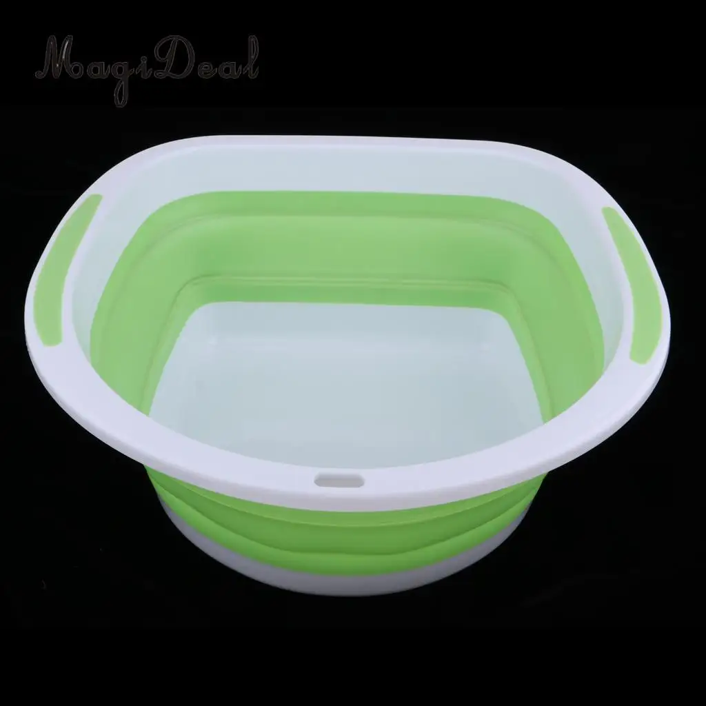 Portable Collapsible Dish Tub Foldable Washing Basin, Anti-slip Design, Saving Space