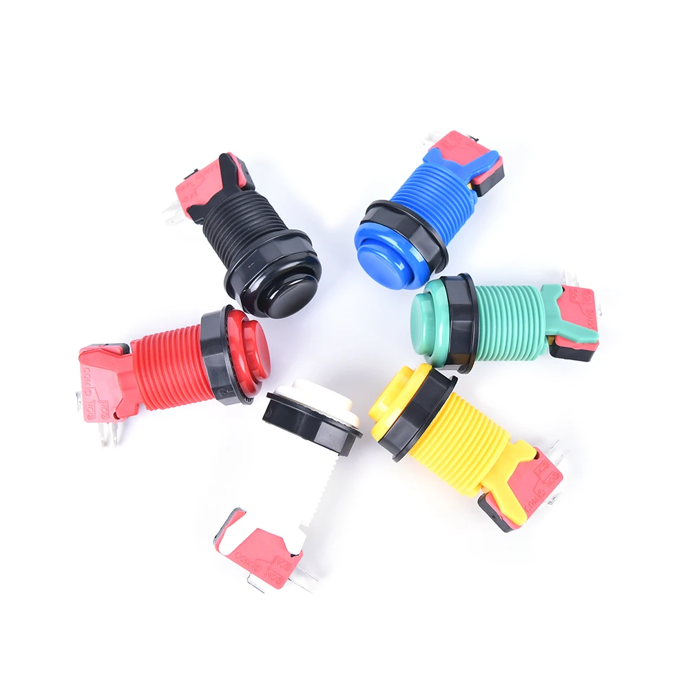 

1Pc New Push Arcade Button Jamma Game Long Push Microswitch for Arcade Game Machine DIY Mult Color High Quality