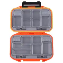 Открытый 12 сеточных Отсеков Водонепроницаемый приманка крючок для ловли на приманку снасти Коробка Для Хранения Чехол Двусторонняя рыбка карманная коробка