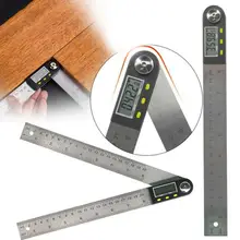 300mm 12inch Digital protractor Angle ruler 200mm 8inch angle Finder Meter Plastic/Stainless Steel 360  goniometer inclinometer