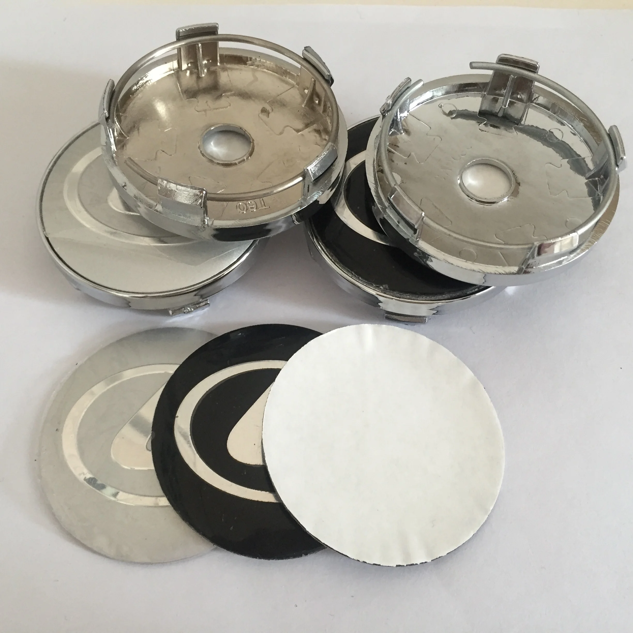 

4pcs 56mm 60mm 62mm 65mm 68mm Car Wheel Center Cap Badge dust-proof covers emblem sticker car Styling accessories