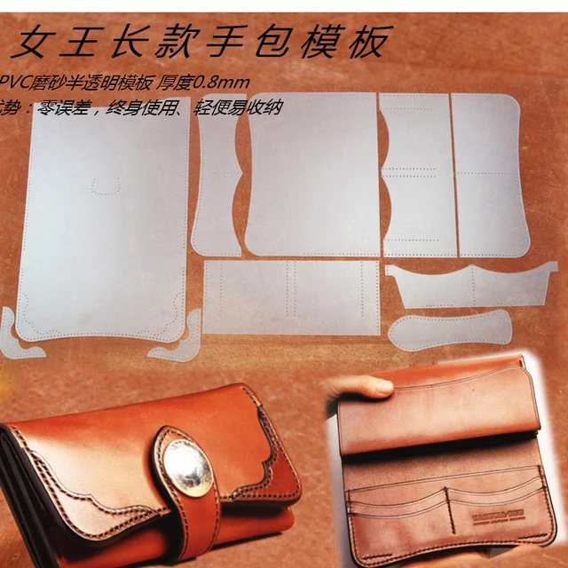 DIY Women Leather Wallet Sewing Pattern Leather Craft Pvc Template Awesome Leather Wallet Pattern DIY Women Leather Wallet Sewing Pattern Leather Craft Pvc Template Awesome Leather Wallet Pattern