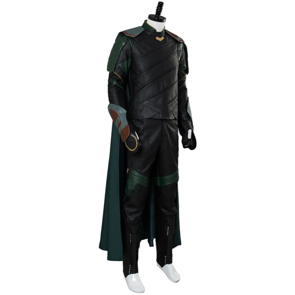 Thor 3 Ragnarok Loki костюм для косплея Взрослый мужской Локи полный комплект