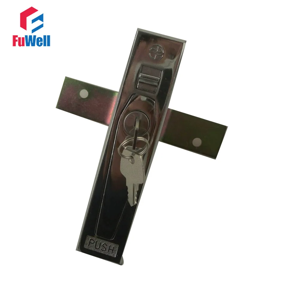 MS801 1 1 Metal Lock with Keys Push Botton Fit 1 4mm Thickness