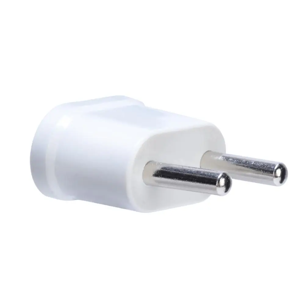 1 шт. США в ЕС Plug Адаптер Питания Белый Travel Power Plug Адаптер Конвертер Стены AC Power Plug