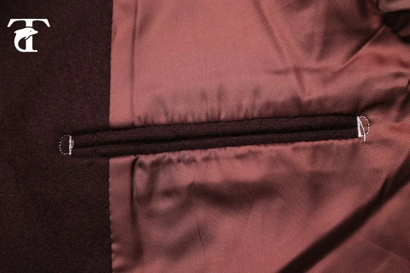 Новое поступление турецкий мужские шерстяной ткани Зимняя Куртка Блейзер конструкции двубортный фланель и с цветочным принтом внутри