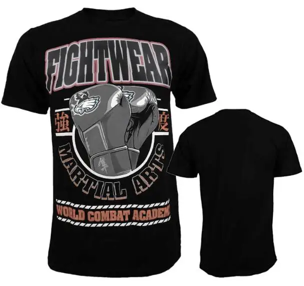 

man short sleeve t-shirt glove pattern mma fight tops Fightwear boxing jerseys tops