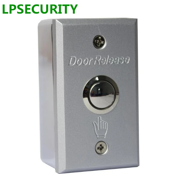 Lpsecurity поверхностного монтажа двери кнопки с Металл Кнопка выхода переключатель двери выпуска для электрический замок Управление доступом