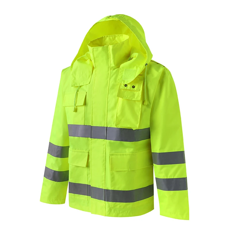 Светоотражающий плащ HI VIS для дорожного движения Экологичная униформа