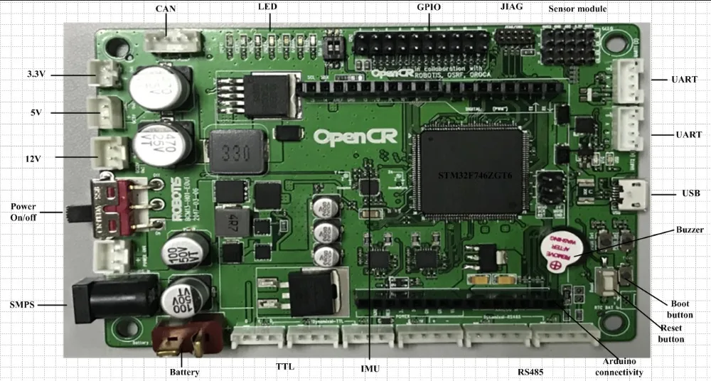 DIY ROS robot opencr turtlebot3 arduino mpu9250 stm32 imu аксессуары с открытым исходным кодом