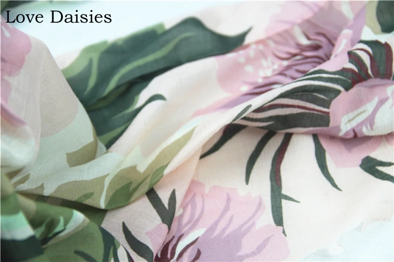 Хлопок креп фиолетовый большой цветок цветочные очень тонкие текстильные ткани для DIY лето ручной работы appabrie одежда рубашка платье ткани