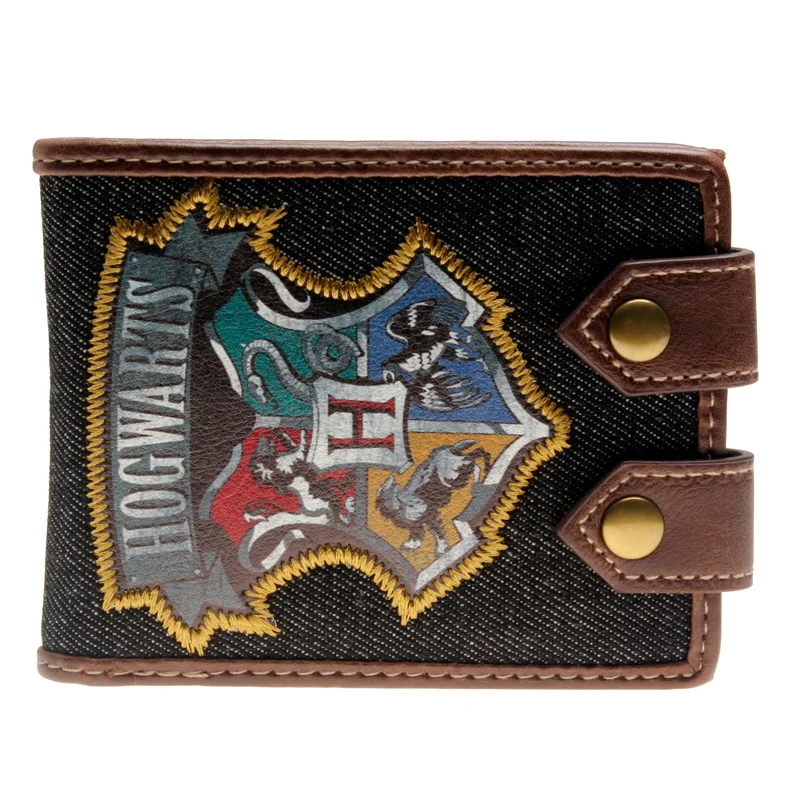 Harry potter wallet Printed embroidered Brown/black Bi Fold Men Wallet ...