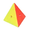 Cubo de velocidad mágica en forma de pirámide triangular para niños, rompecabezas cubos velocidad rompecabezas juguete educativo ► Foto 2/6