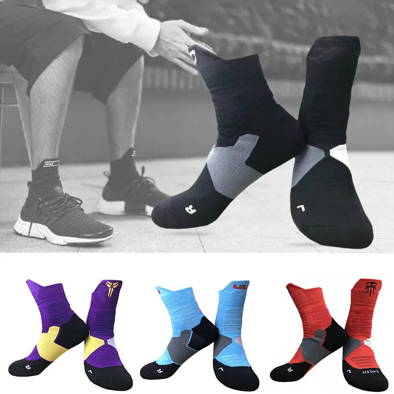 Professional Basketball Socks Adult Outdoor Sport Deodorant Compression