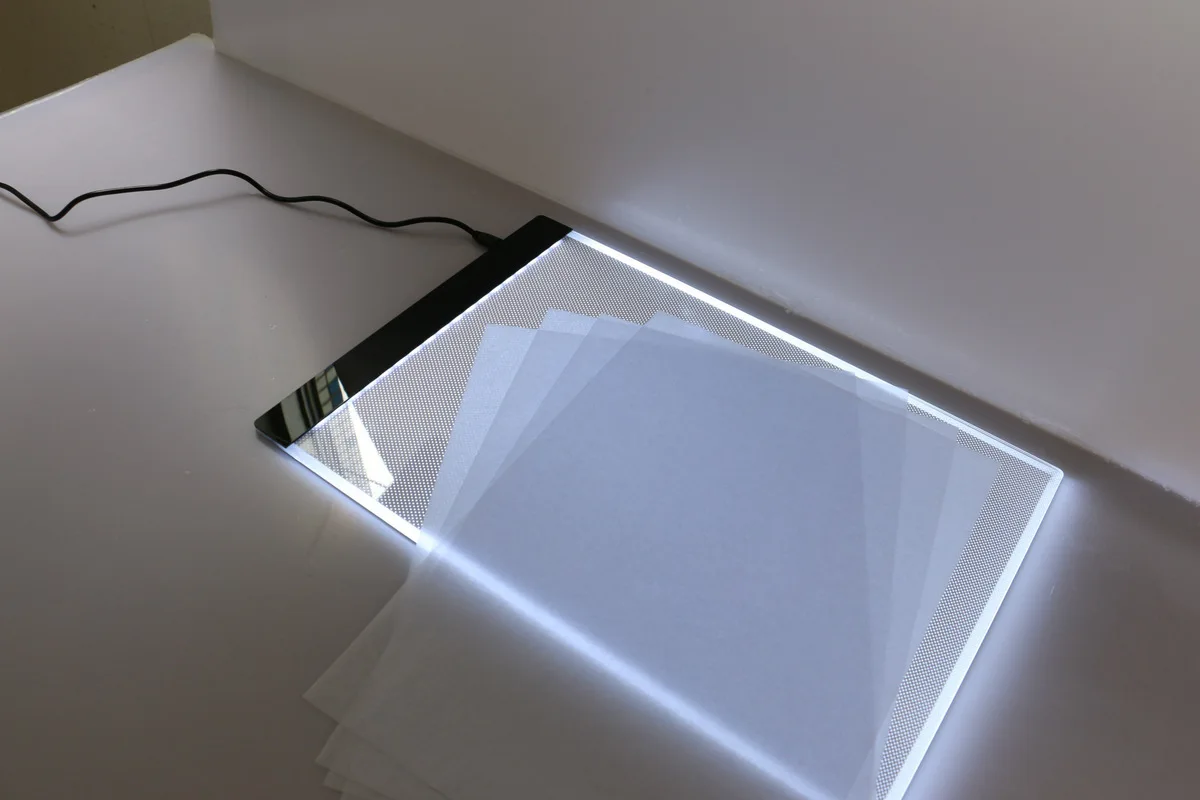 Портативный A4 светодиодный светильник, коробка для рисования, Трассировка, копировальная доска, планировщик, панель, копировальная доска с usb-кабелем для художника