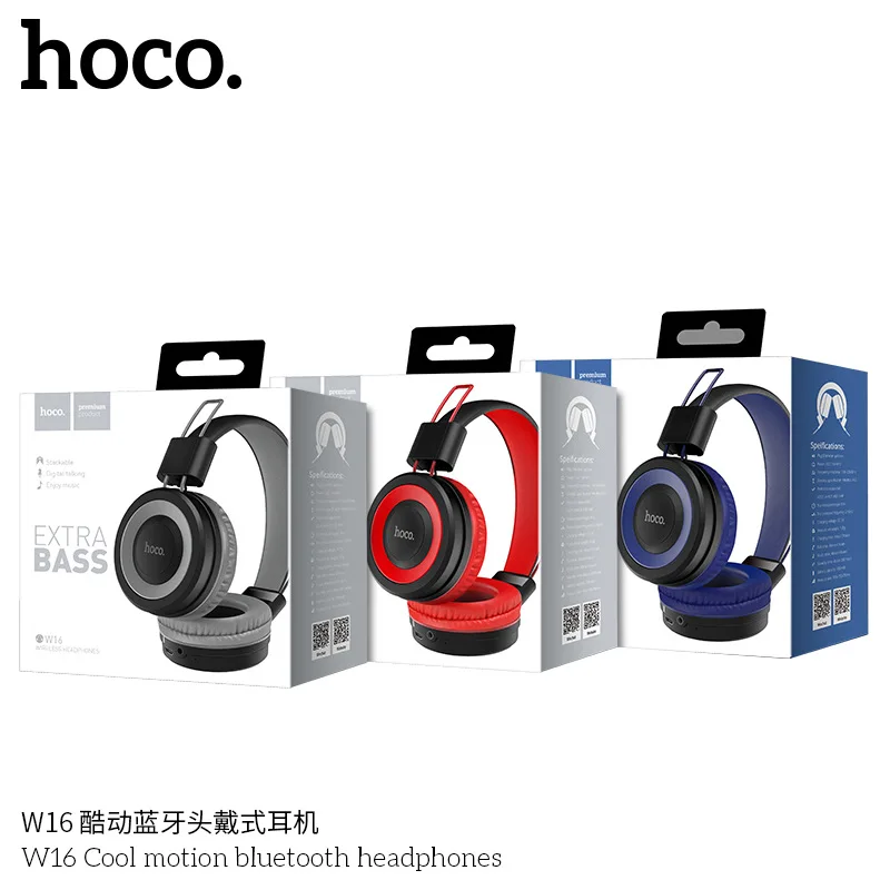 HOCO классные спортивные bluetooth-наушники, беспроводная гарнитура, геймер с микрофоном, большие наушники для iPhone XS samsung, Handsfree