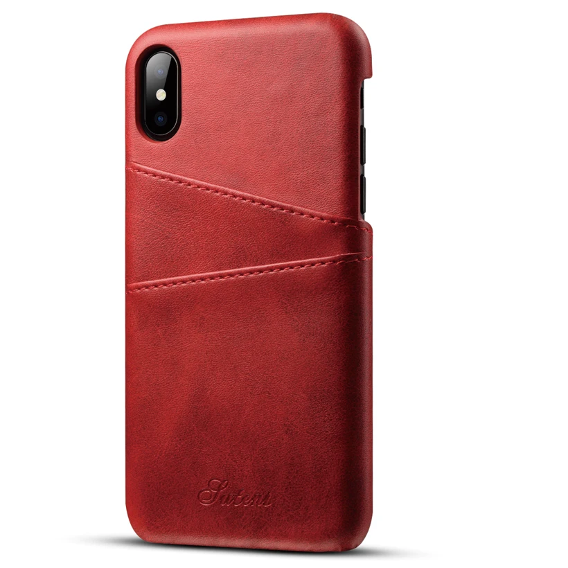 Новейший винтажный кожаный чехол для телефона iPhone X Роскошный кошелек карт
