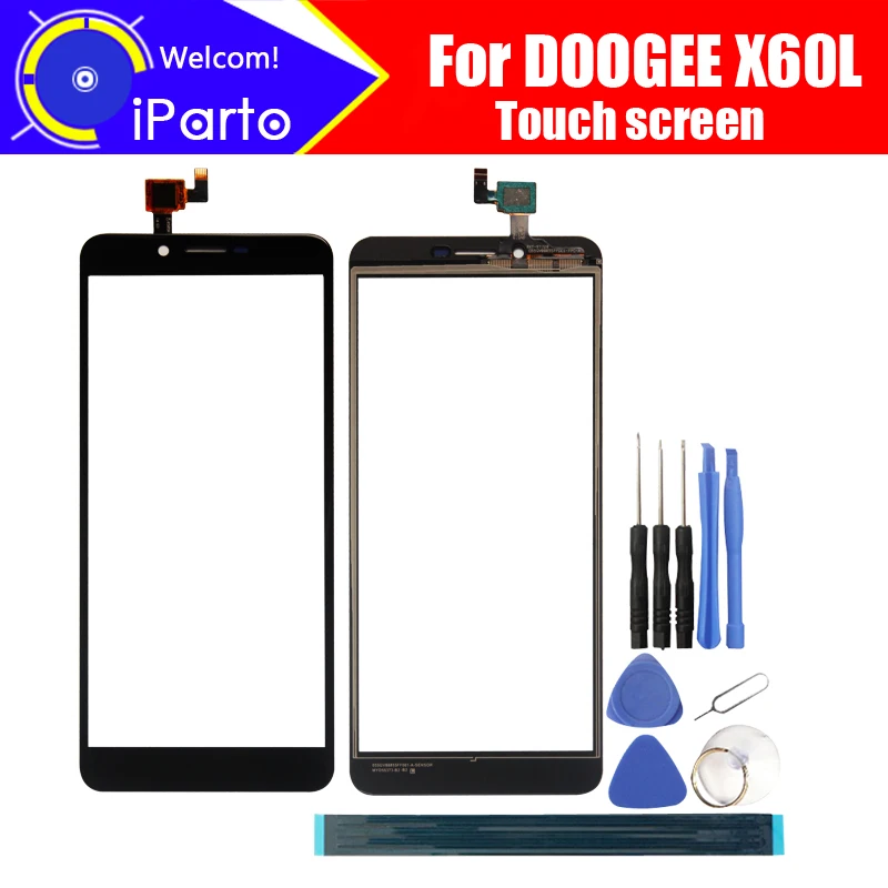 DOOGEE X60L 5 дюймовый сенсорный экран стекло 100% гарантия Оригинальный Для
