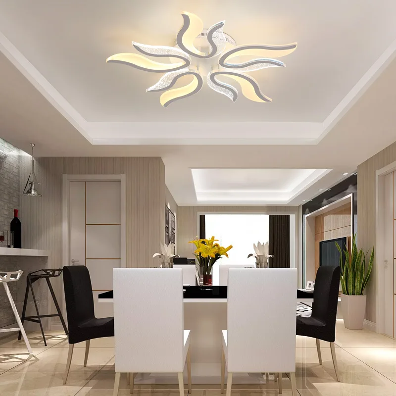 Современные светодиодные люстры для столовой, гостиной, спальни, внутреннего освещения