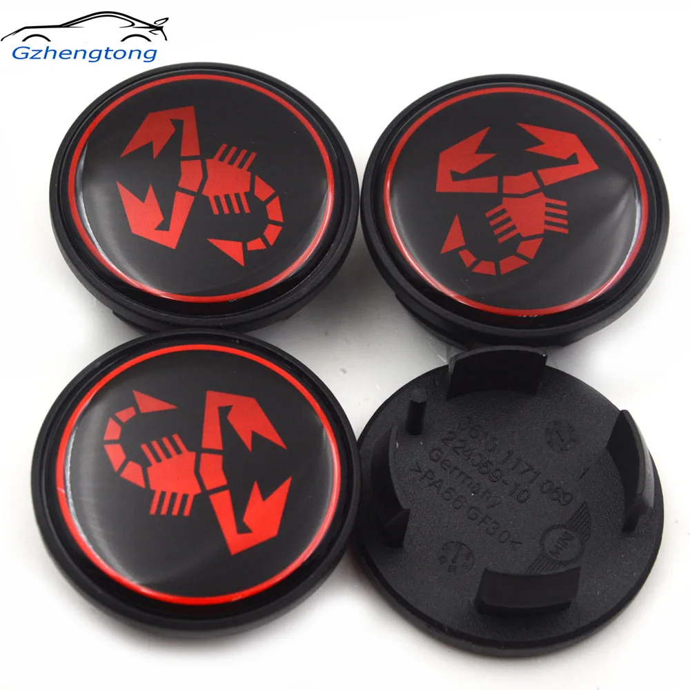 

Gzhengtong 4pcs/set 54mm MINI Wheel Center Hub Caps Car Emblem Abarth Scoprtion Logo Badges Decal Sticker for MINI