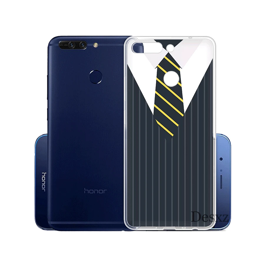 Мужской чехол для телефона с галстуком бабочкой Huawei Honor Note 6A 7A 7C 7X8 8X9 10 Lite из