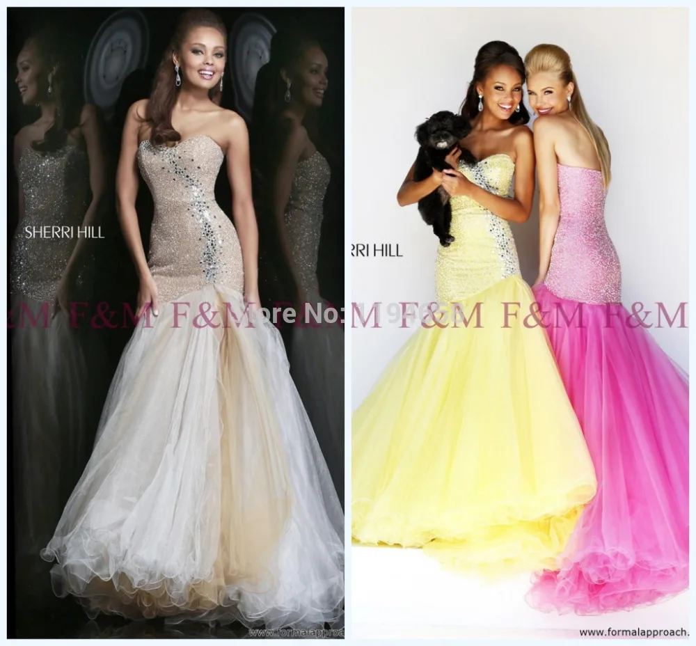 Discount Cheap Elegant Beautiful Crystals Hot Sale Sweetheart Mermaid Sequins Modern Long Fashion Sexy 2014 Prom Dresses | Свадьбы и