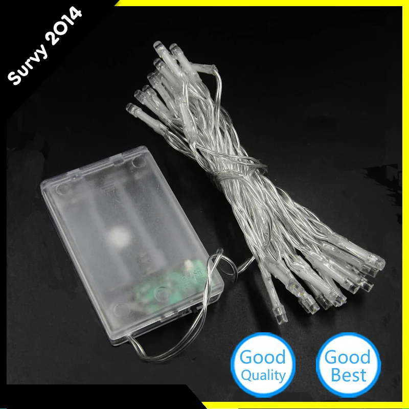 30 LED fairy Lights AA battery Powered String wire For indoor Christmas Xmas garland party | Электронные компоненты и