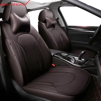 

Car Wind Auto automobiles Cowhide leather car seat cover For Mitsubishi Lancer Outlander Pajero Eclipse asx car accessories