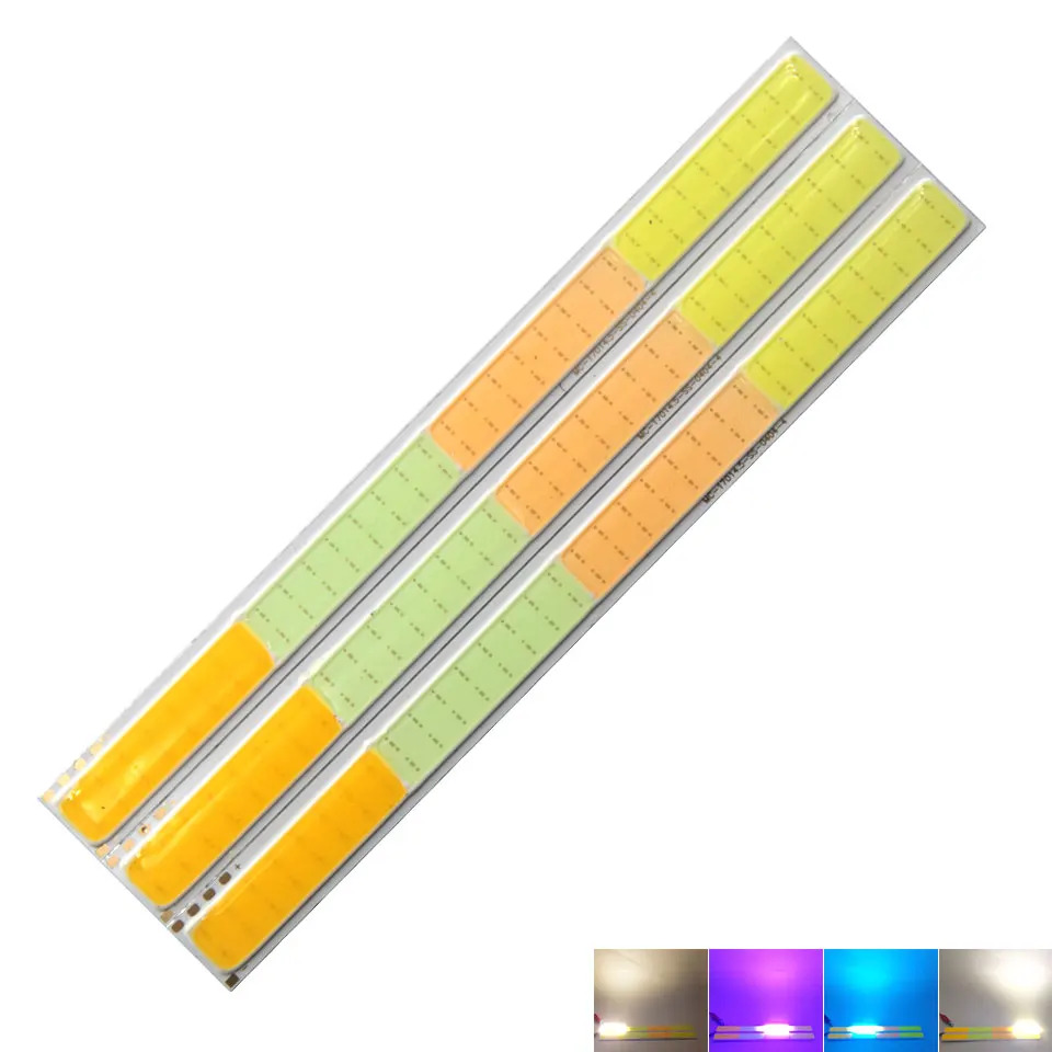 

Colorful LED Light Source Warm White Cold White Cool Blue Purple COB Strip Light Bulb 12V LED Lamp for Work Auto Decor Lighting