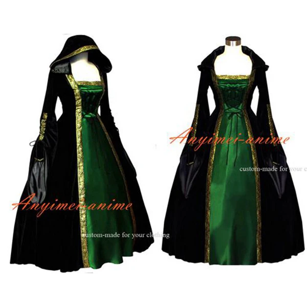 

Victorian Rococo Medieval Gown Ball Dress Gothic Punk Velvet Cosplay Costume Tailor-made[G516]