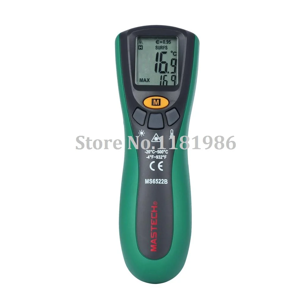 

Infrared Thermometer Mastech MS6522B Handheld Temometro Digital Laser Gun 10:1(D:S) termometro infravermelho Diagnostic-tool