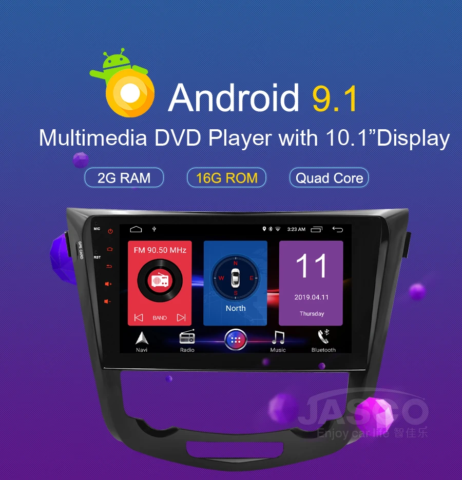 Perfect Octa Core Android 9.0  9.1 Car Radio GPS Navigation Multimedia Player Stereo For Nissan Qashqai X-Trail 2014+ 2017 Auto Audio 0