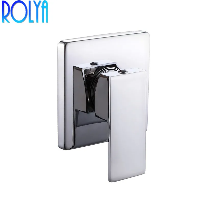 

Bathroom Rough-in Valve Shower Trim Single Handle Concealed Shower System Control Square 1/2 Inch IPS Connector In Chrome