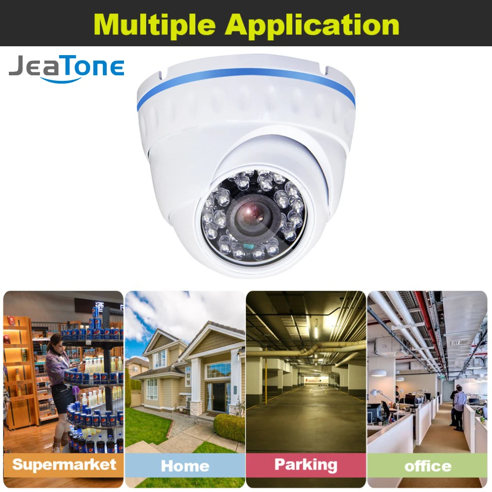 JeaTone 1200TVL купольная металлическая CCTV IR камера домашняя охранная система