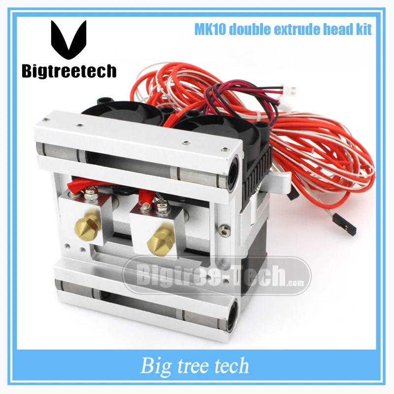 New version MK10 Double head Extruderkit Makerbot Dual print head kit ...
