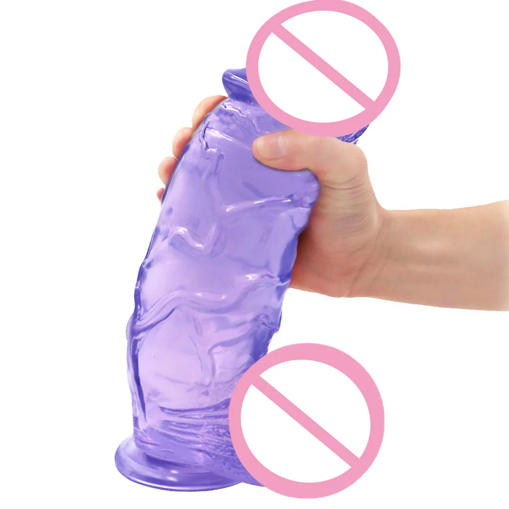 Супер огромный фаллоимитатор на присоске толстый большой реалистичный пенис